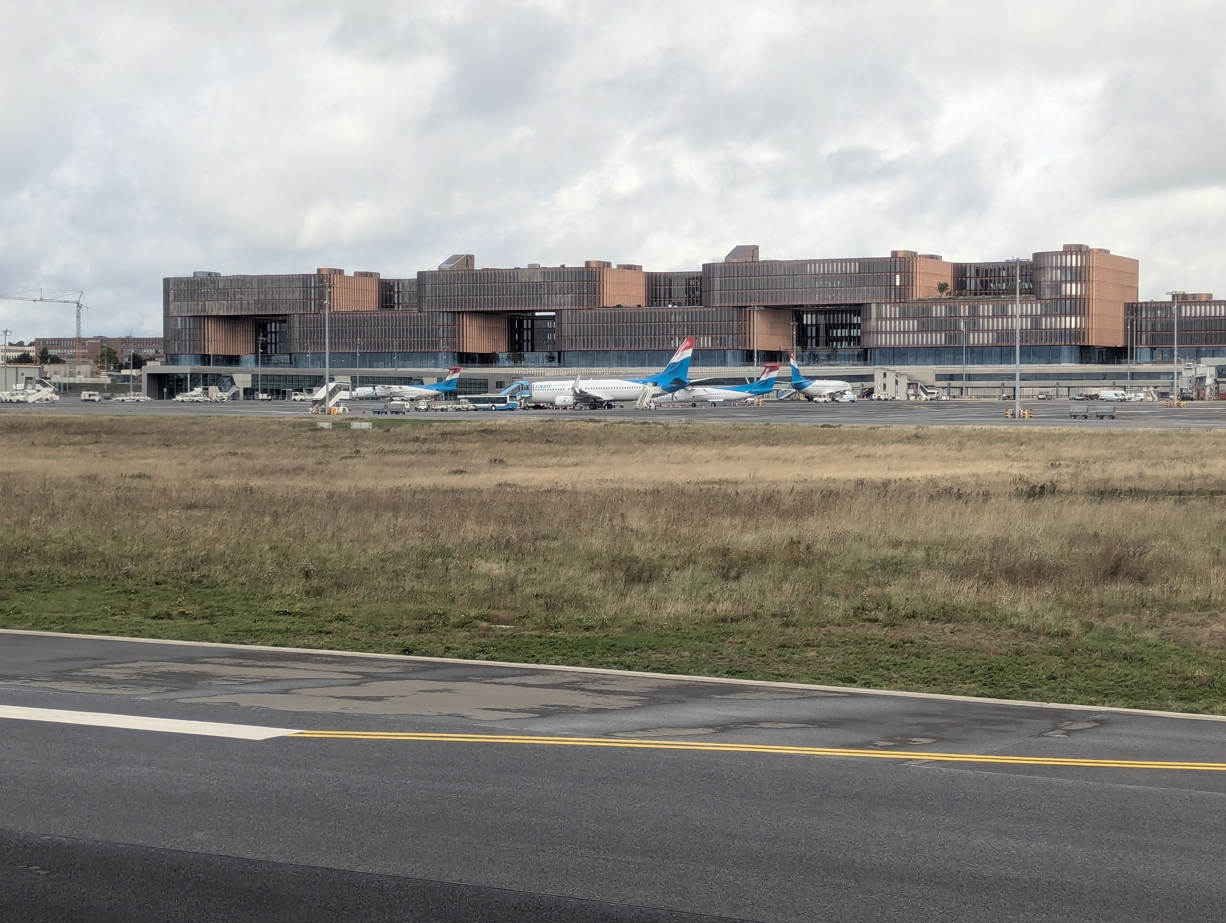 Luxembourg, Denmark, airport